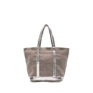 Vanessa Bruno Women Linen Medium Zipped Cabas Tote
